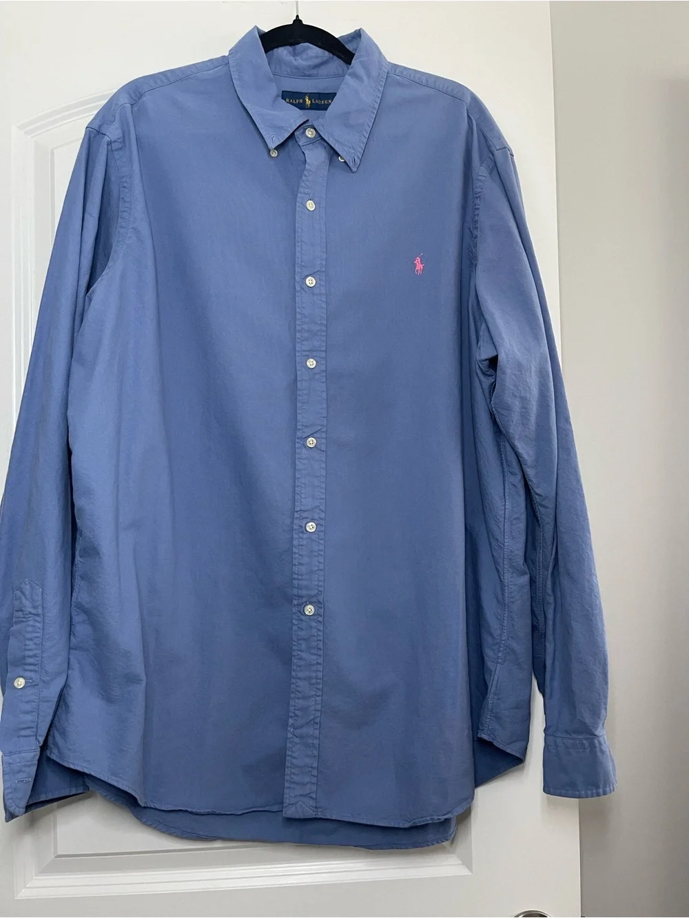 BUNDLE Polo Ralph Lauren 3 XXL Button-Down Shirts Mint Stripe, Light Blue, Navy